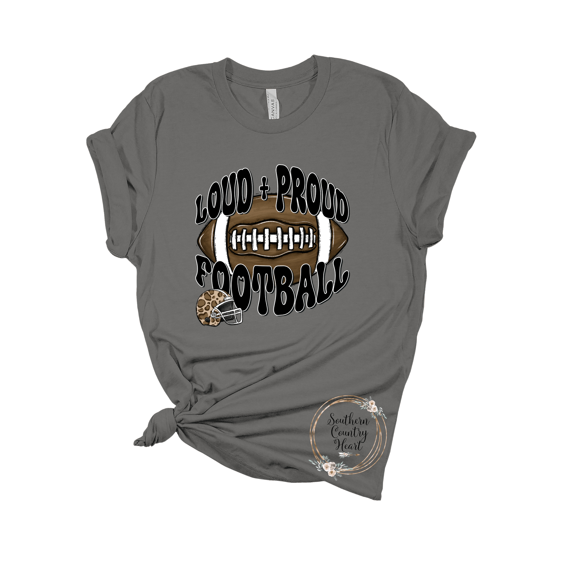Loud & Proud Football Tee - Shirt - southerncountryheart.com