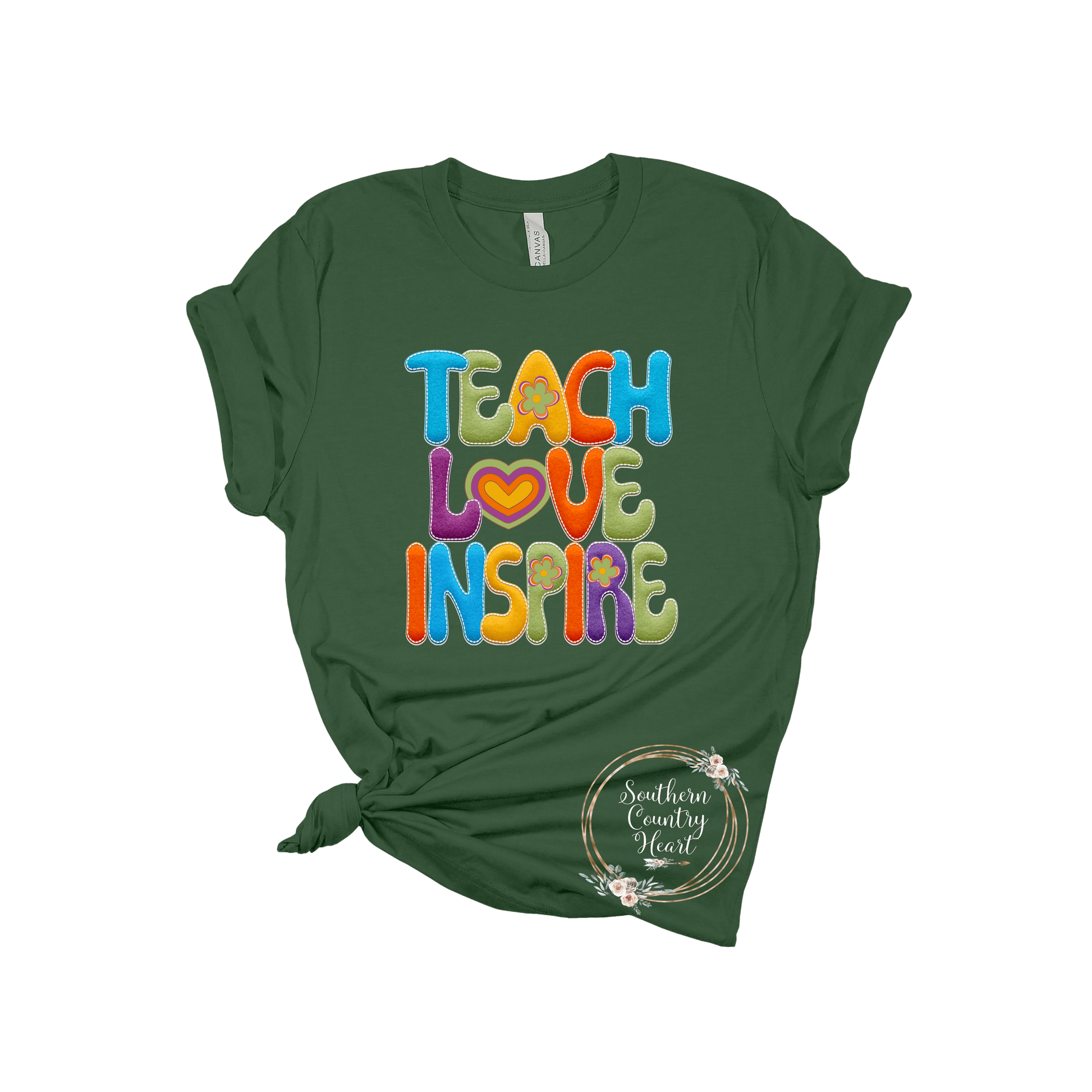 Teach Love Inspire Tee - Shirt - southerncountryheart.com