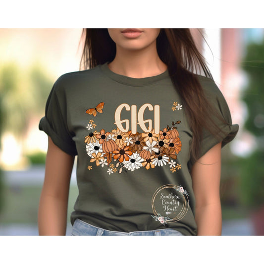 Fall Floral Gigi Tee - Shirt - southerncountryheart.com