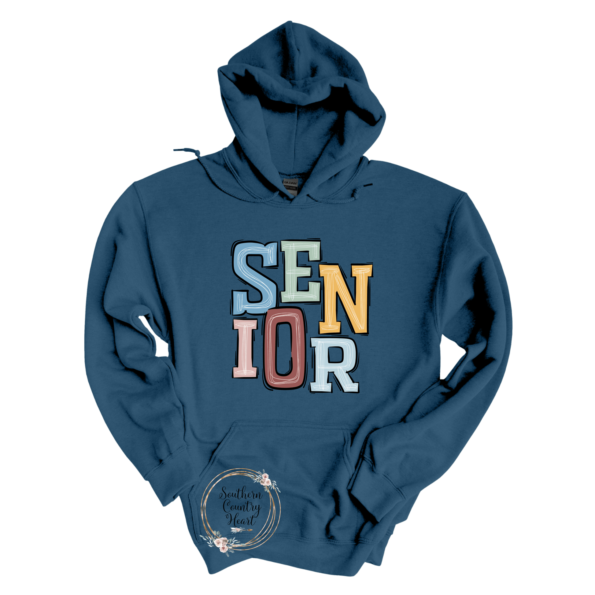 Boho Senior Hoodie - southerncountryheart.com