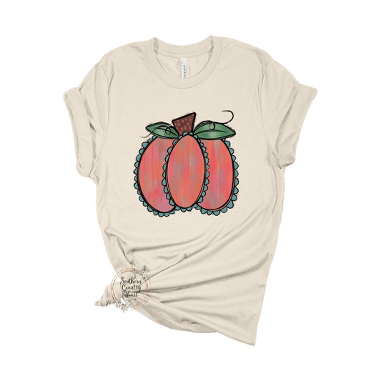 Painted Pumpkin Tee - Shirt - southerncountryheart.com