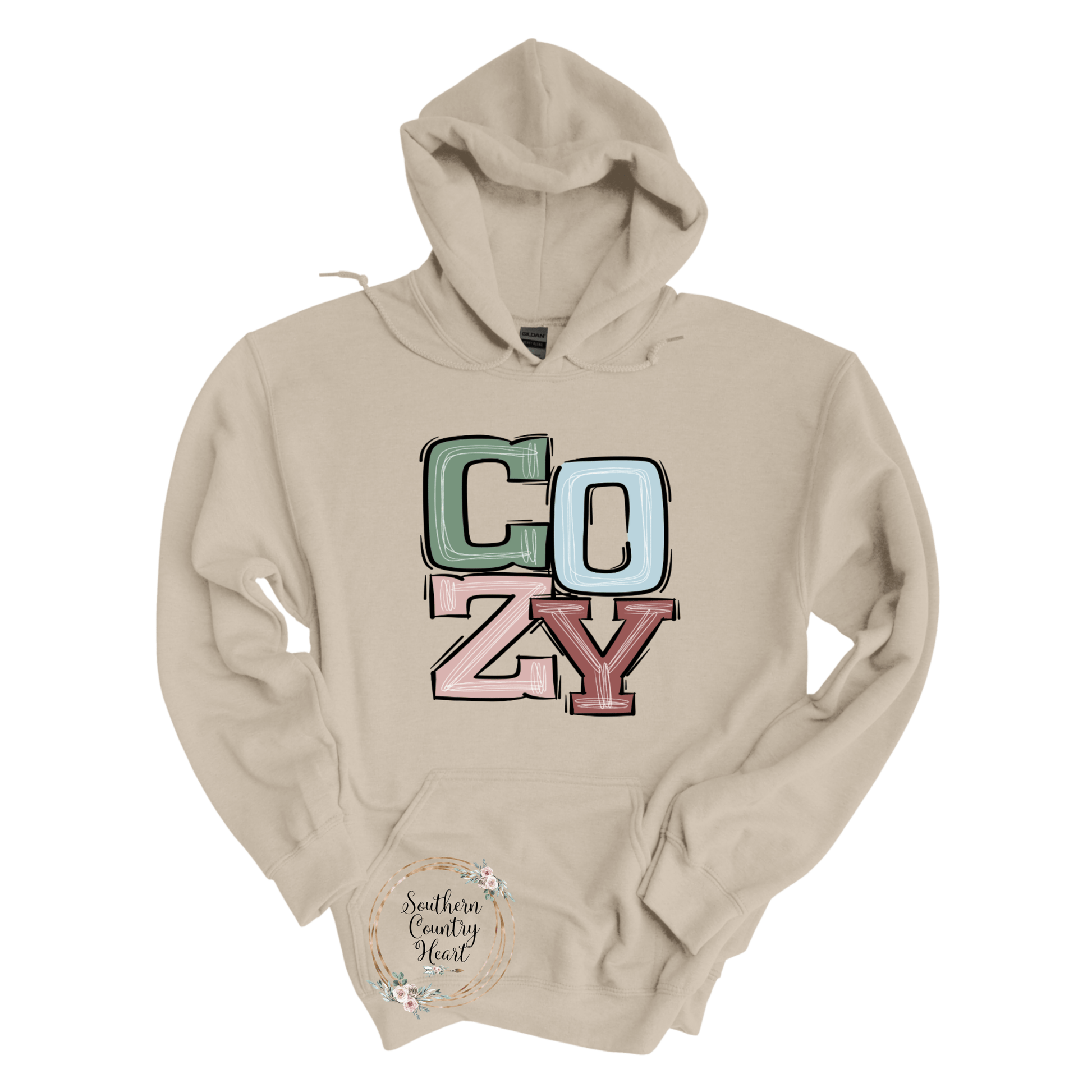 Boho Cozy Hoodie - southerncountryheart.com