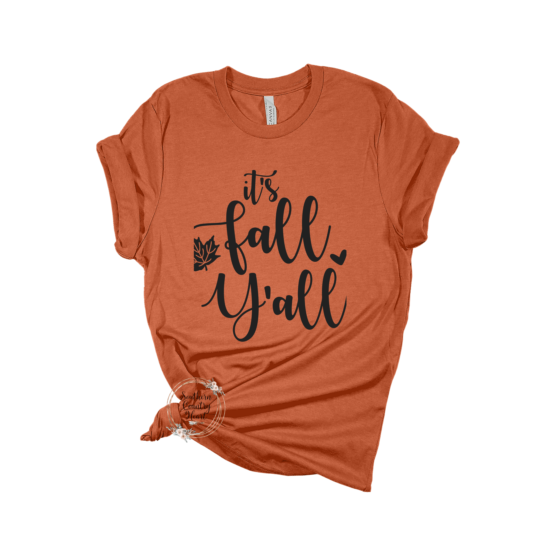 It's Fall Y'all Tee - Shirt - southerncountryheart.com