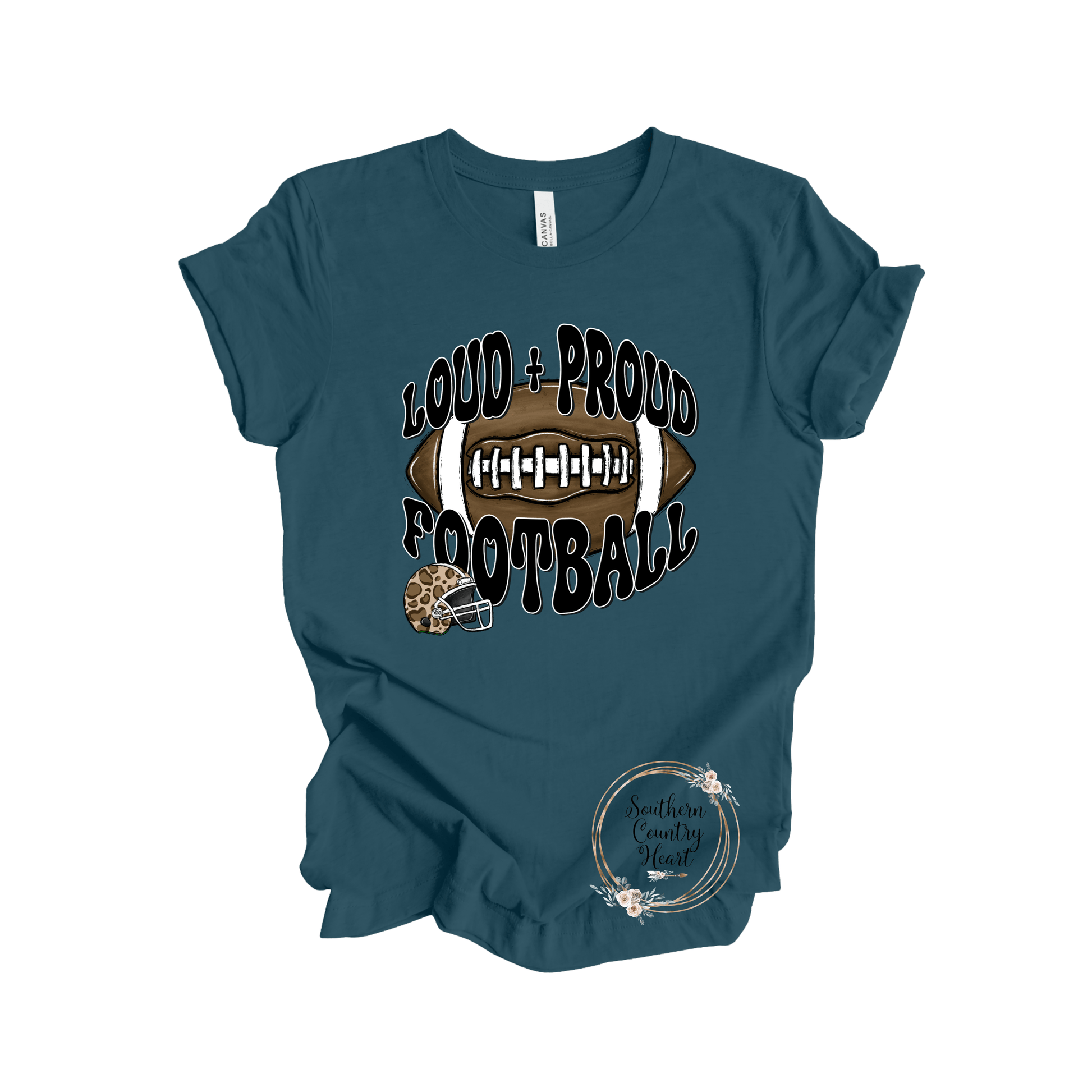 Loud & Proud Football Tee - Shirt - southerncountryheart.com