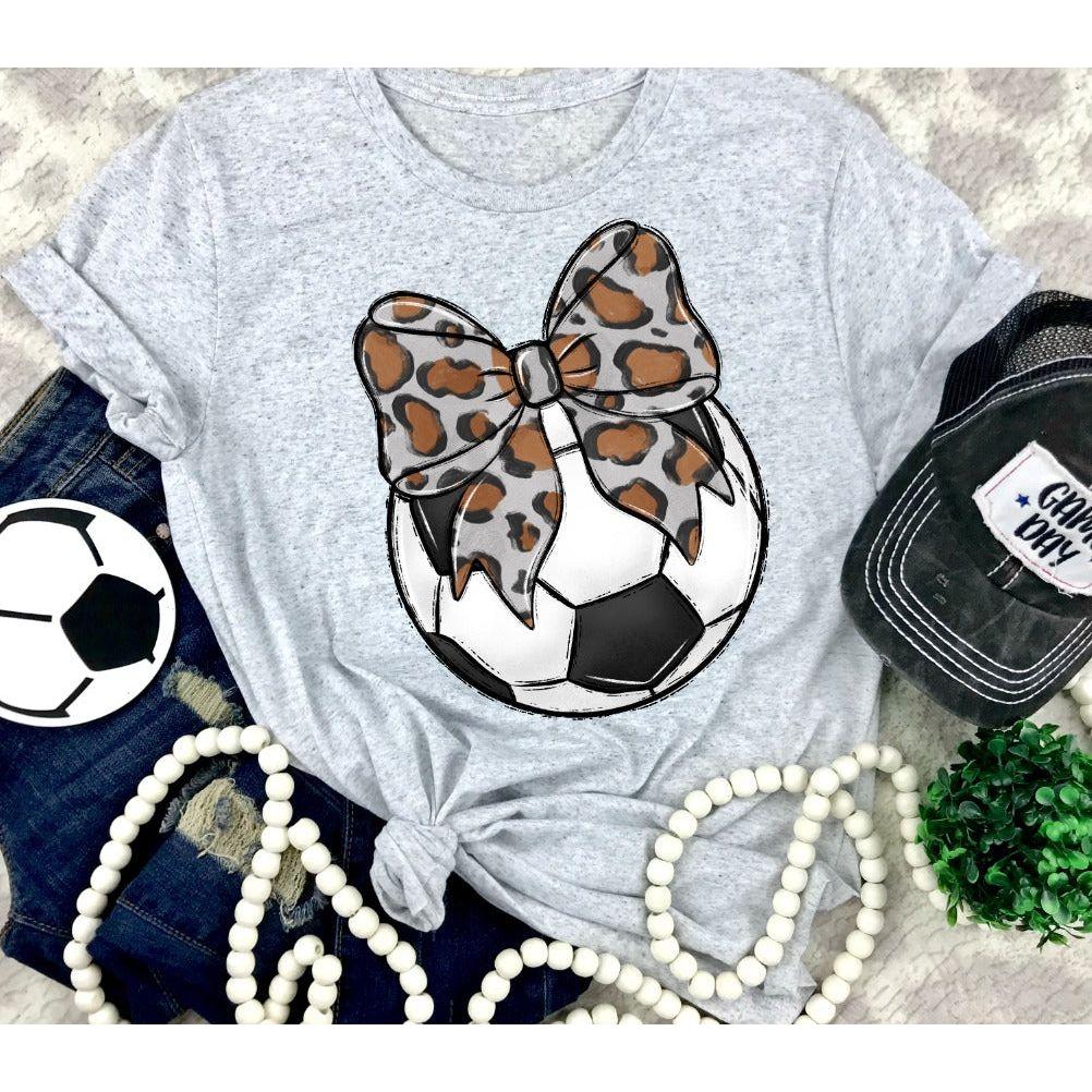 Bows and Soccer Tee - Shirt - southerncountryheart.com