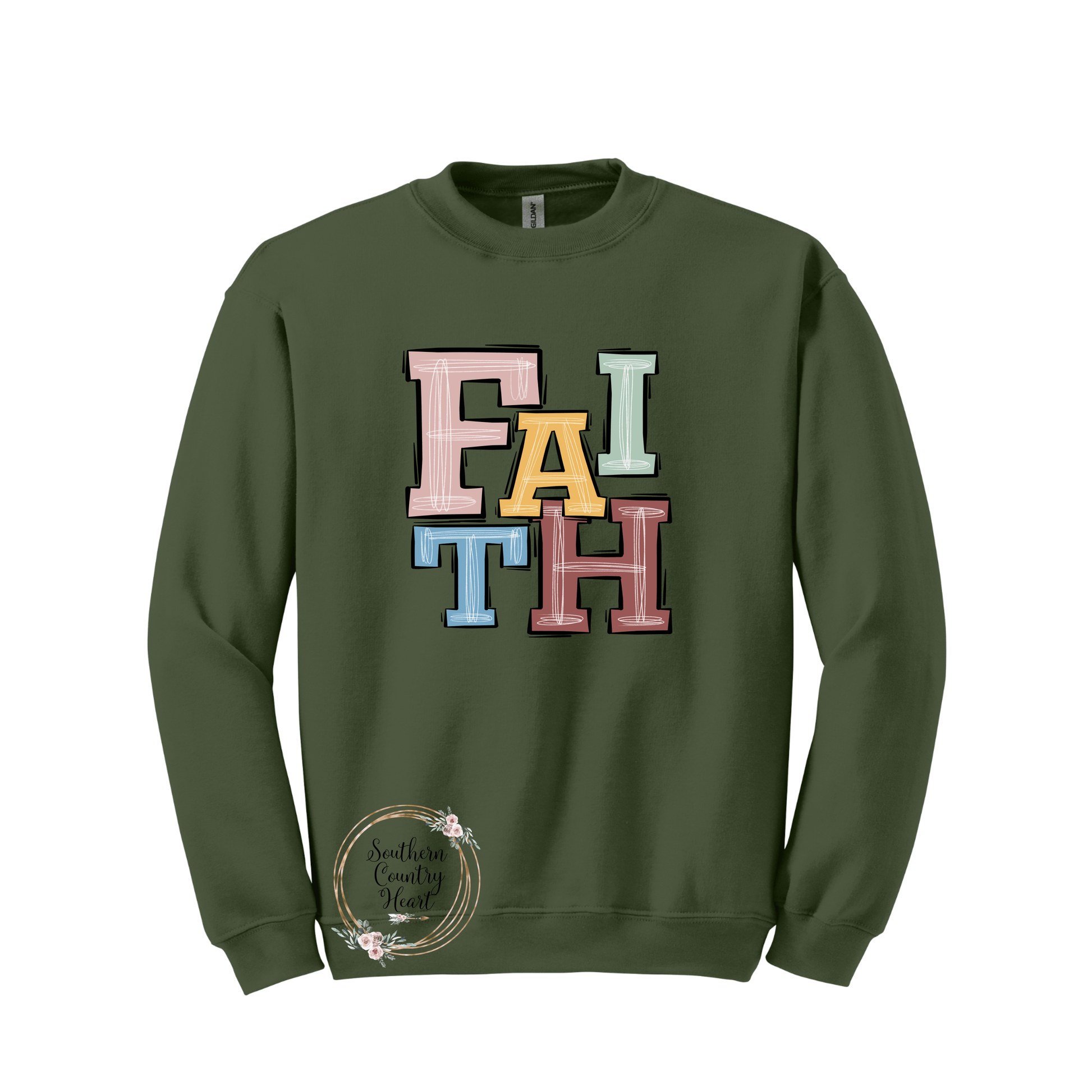 Boho Faith Sweatshirt - southerncountryheart.com