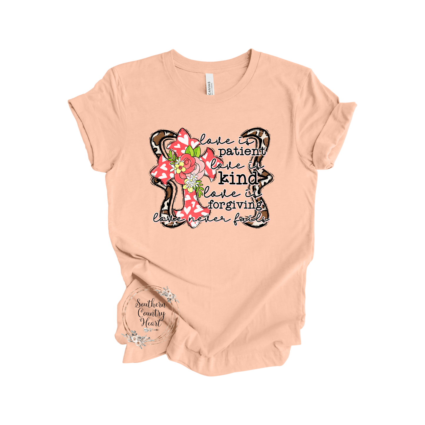 Love is Patient Love is Kind Tee - Shirt - southerncountryheart.com