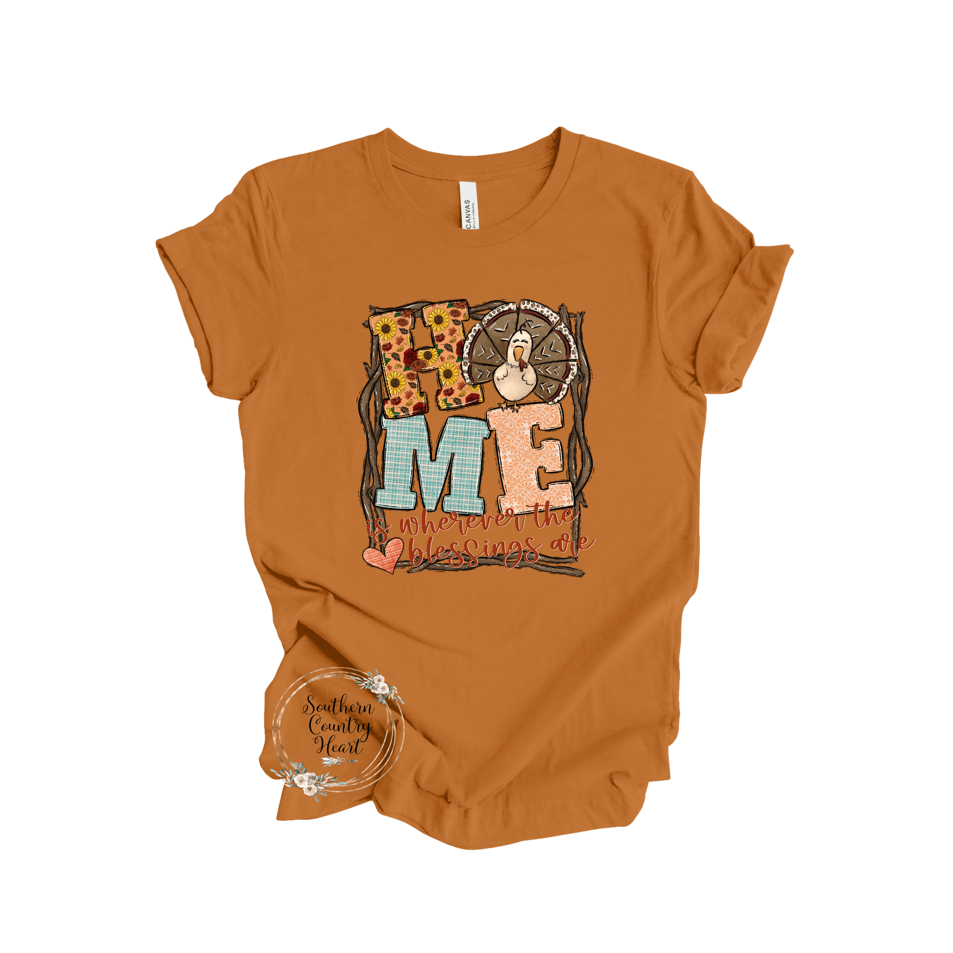 Home is Where the Blessings are Tee - Shirt - southerncountryheart.com