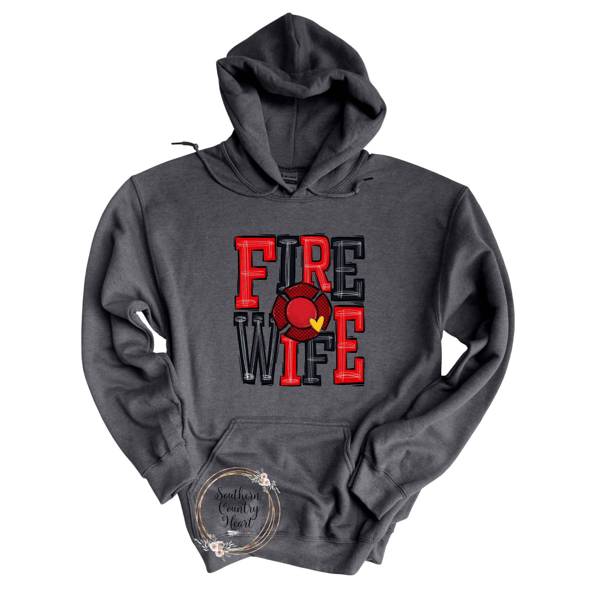 Fire Wife Hoodie - southerncountryheart.com