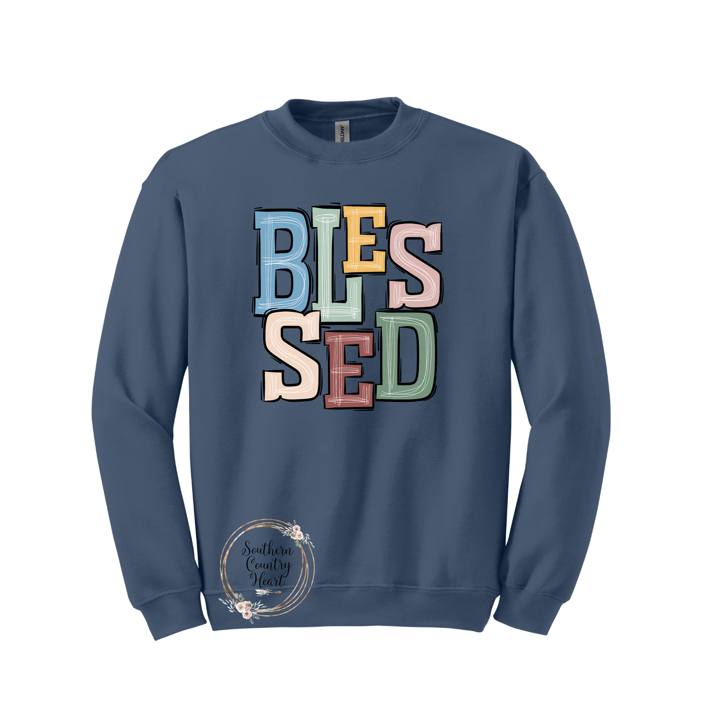 Boho Blessed Sweatshirt - southerncountryheart.com
