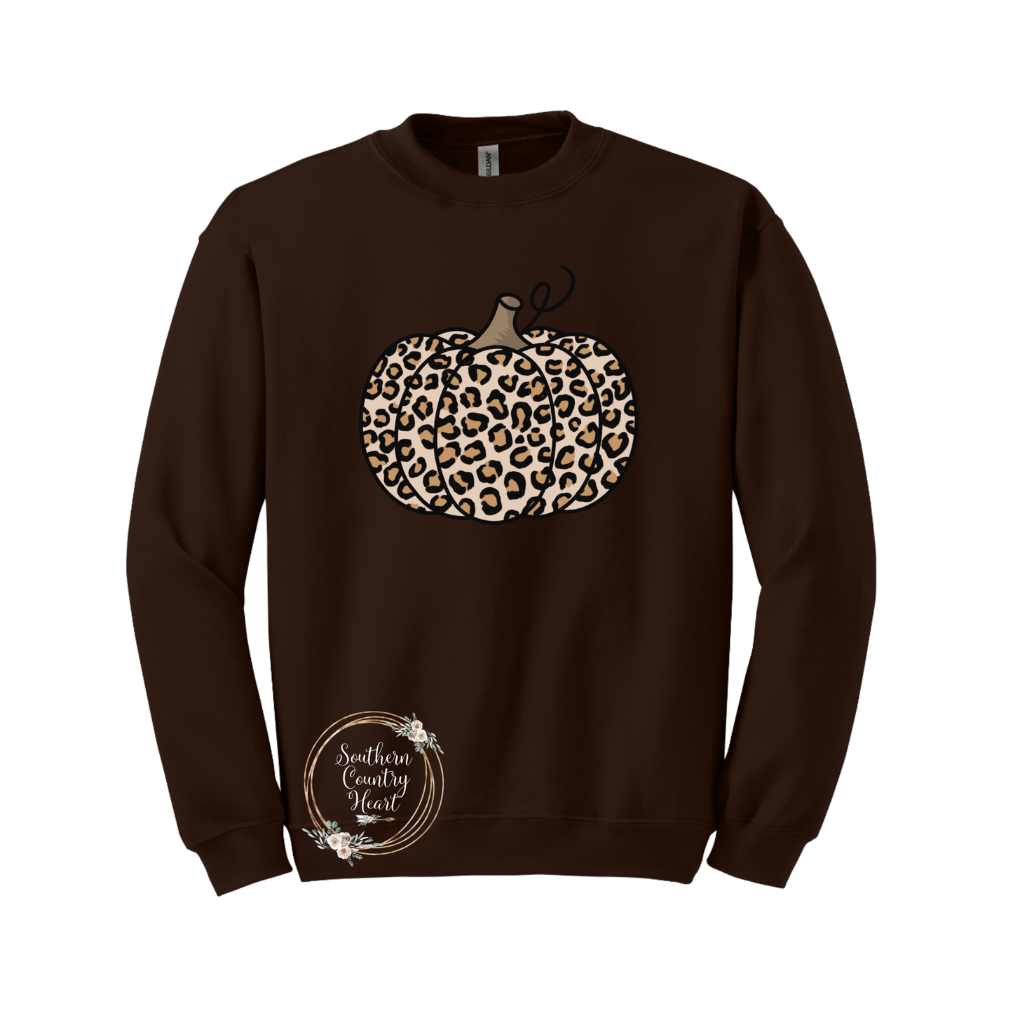 Leopard Pumpkin Sweatshirt - southerncountryheart.com
