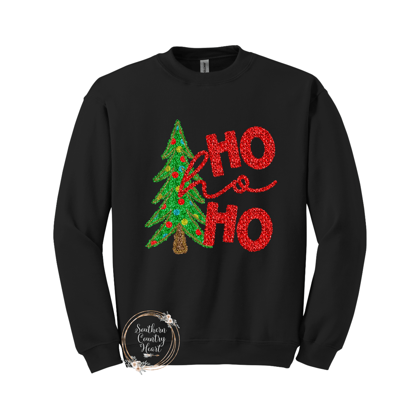 Ho Ho Ho Sweatshirt - southerncountryheart.com