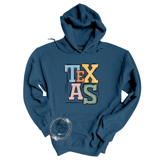 Boho Texas Hoodie - southerncountryheart.com