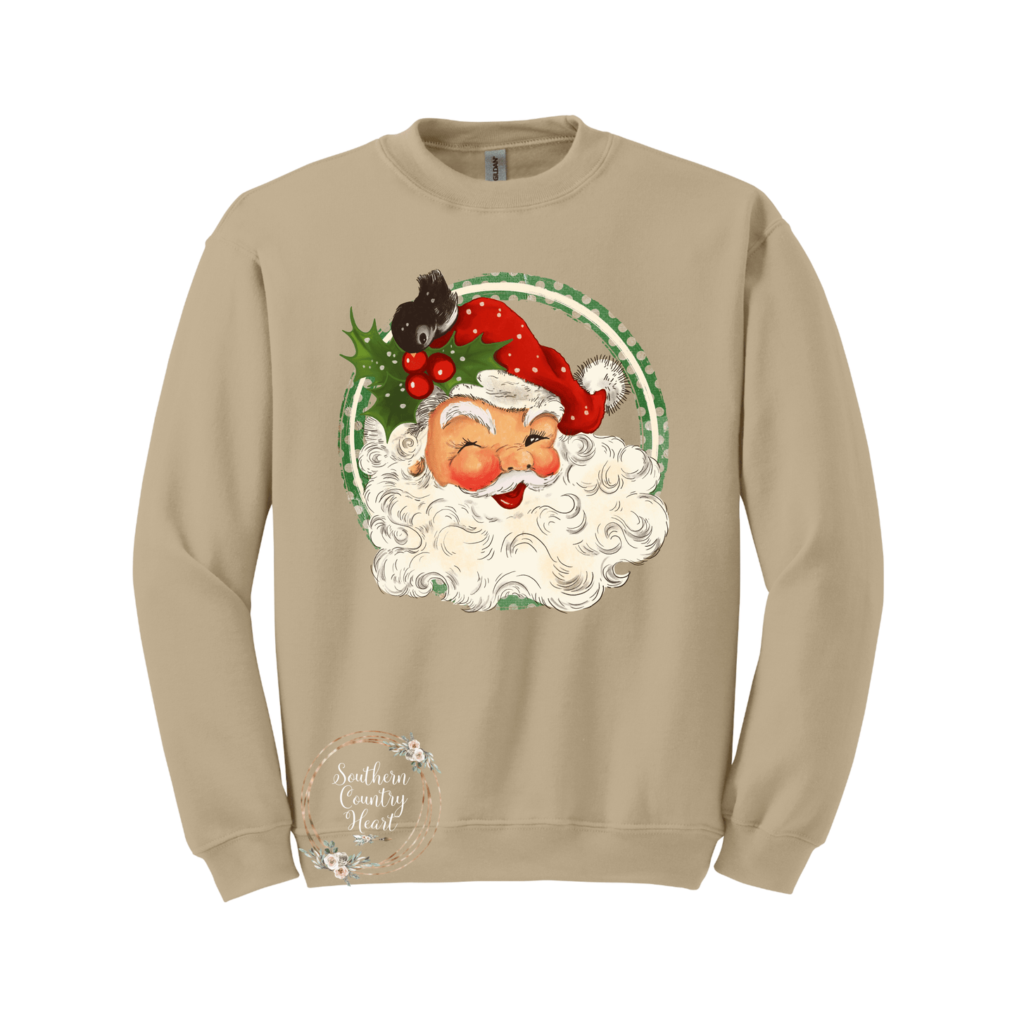 Vintage Santa Sweatshirt - southerncountryheart.com
