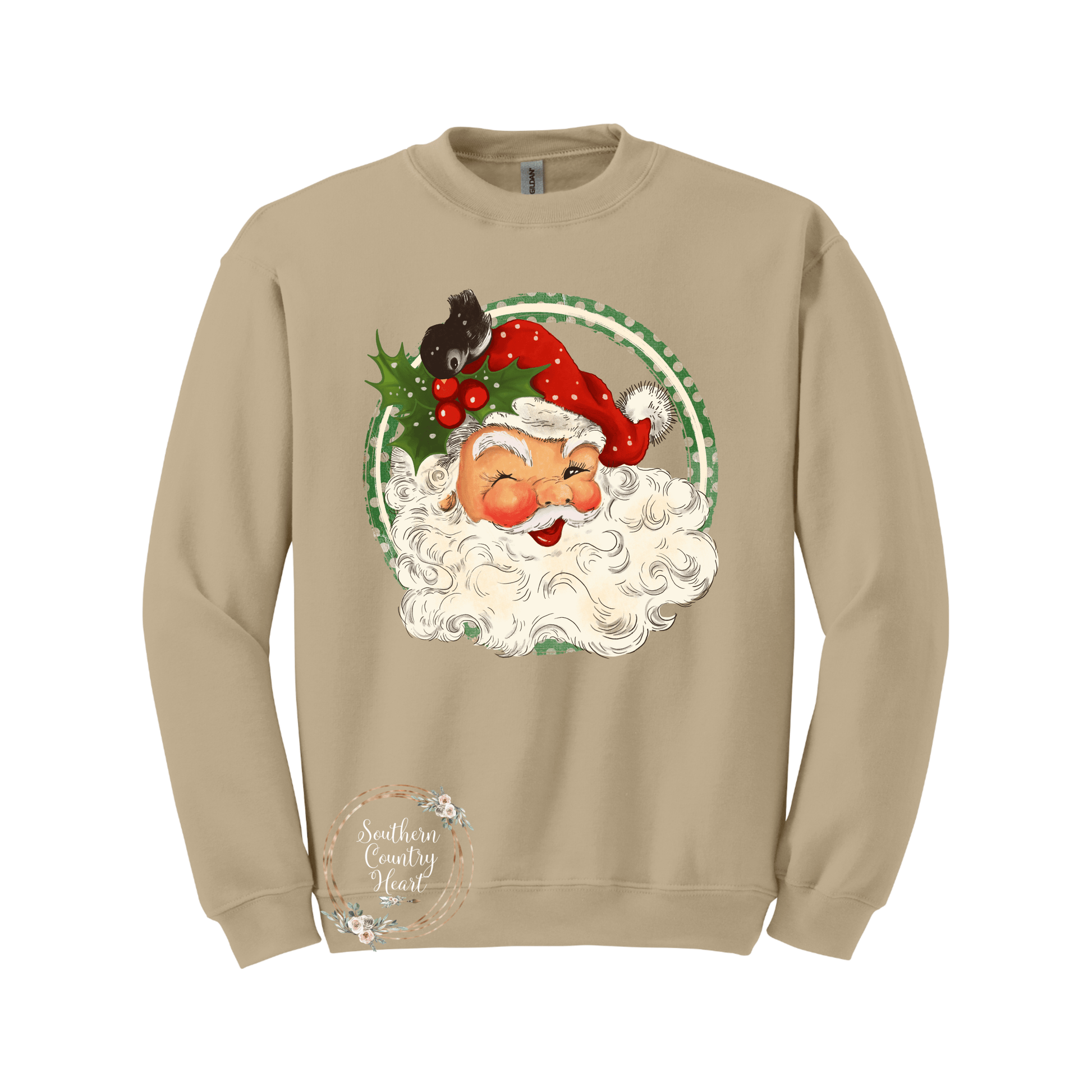 Vintage Santa Sweatshirt - southerncountryheart.com