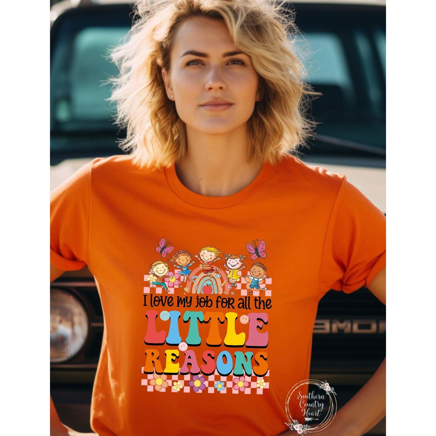 I Love My Job For All The Little Reasons Childcare Tee - Shirt - southerncountryheart.com