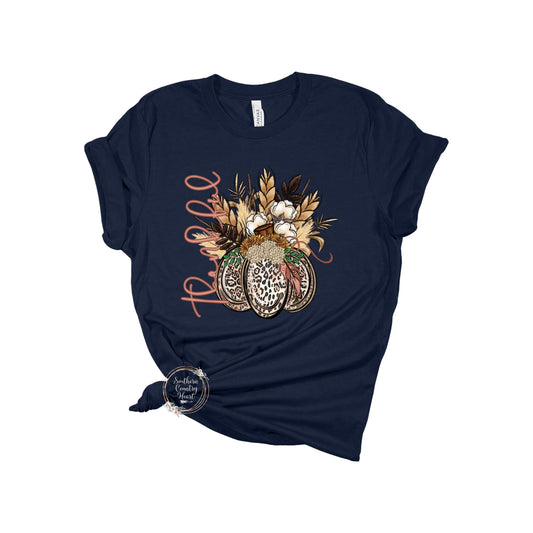 Thankful Fall Pumpkin Tee - Shirt - southerncountryheart.com