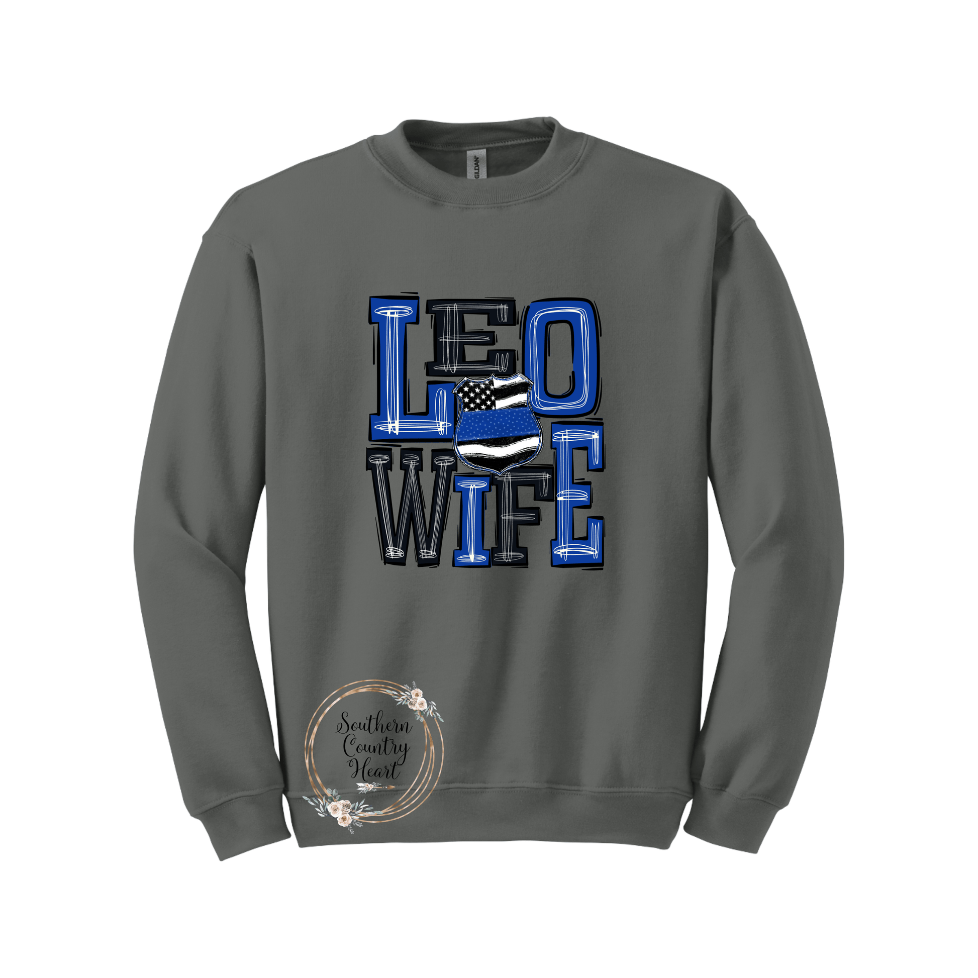 Leo Wife Sweatshirt - southerncountryheart.com