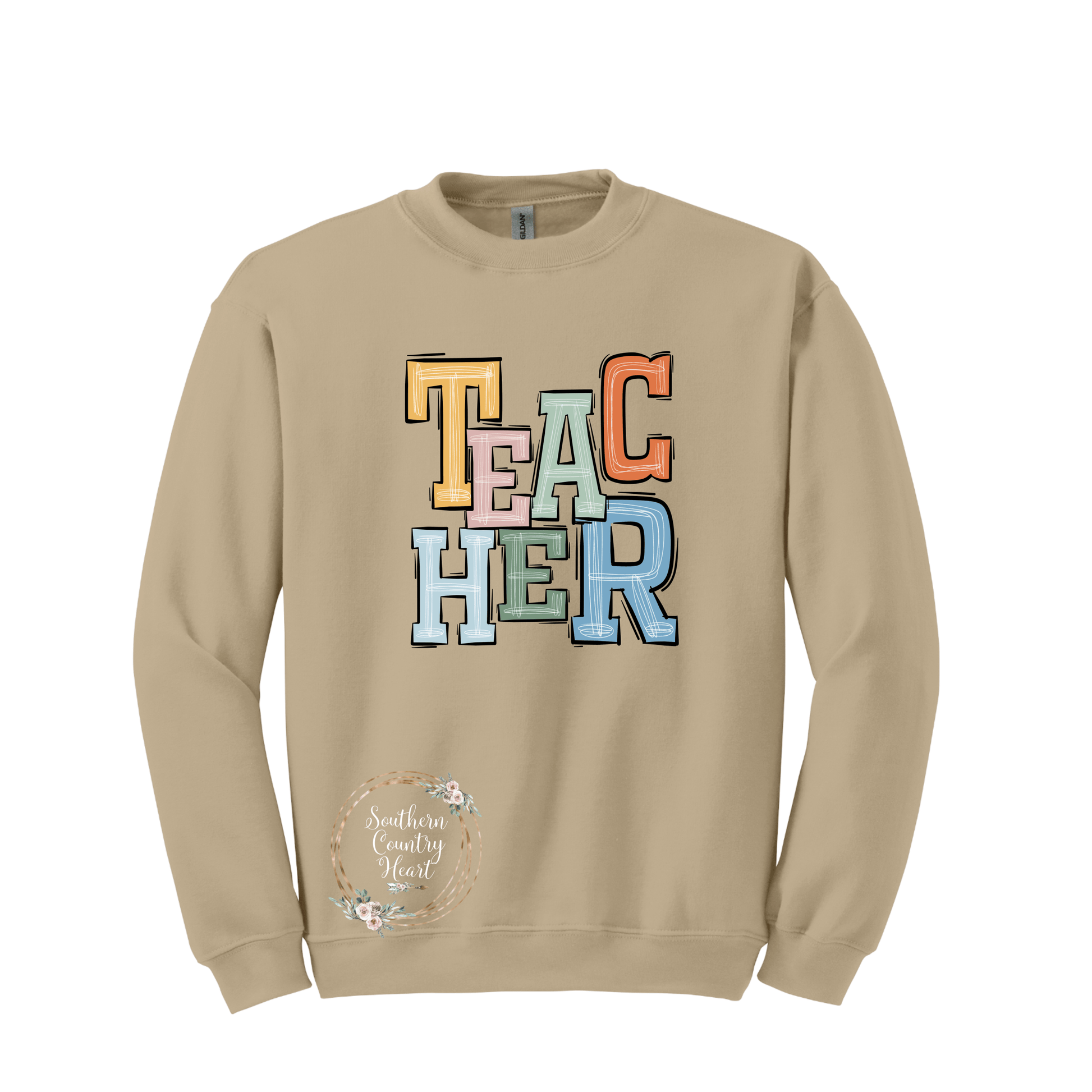 Boho Teacher Sweatshirt - southerncountryheart.com