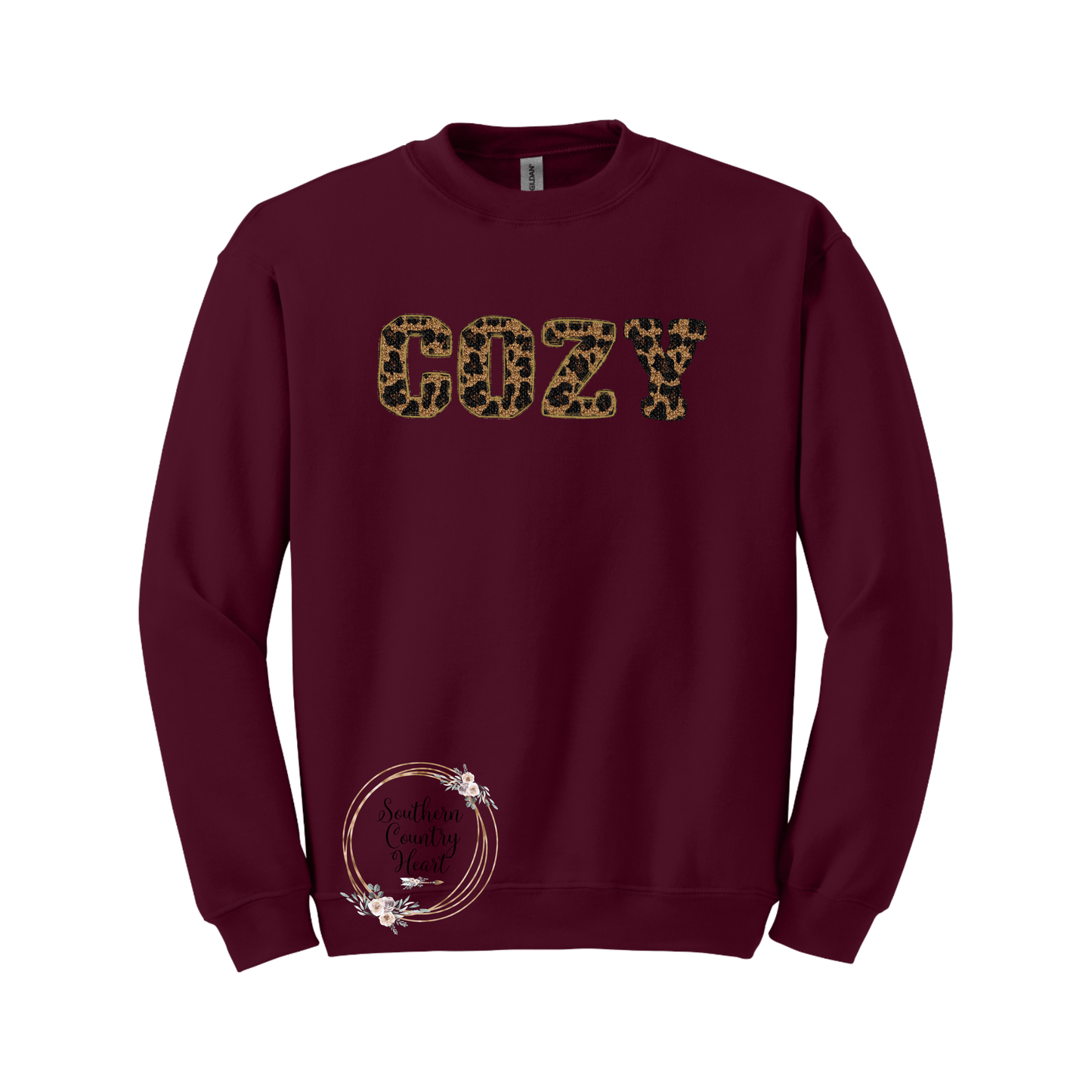 Leopard Cozy Sweatshirt - southerncountryheart.com