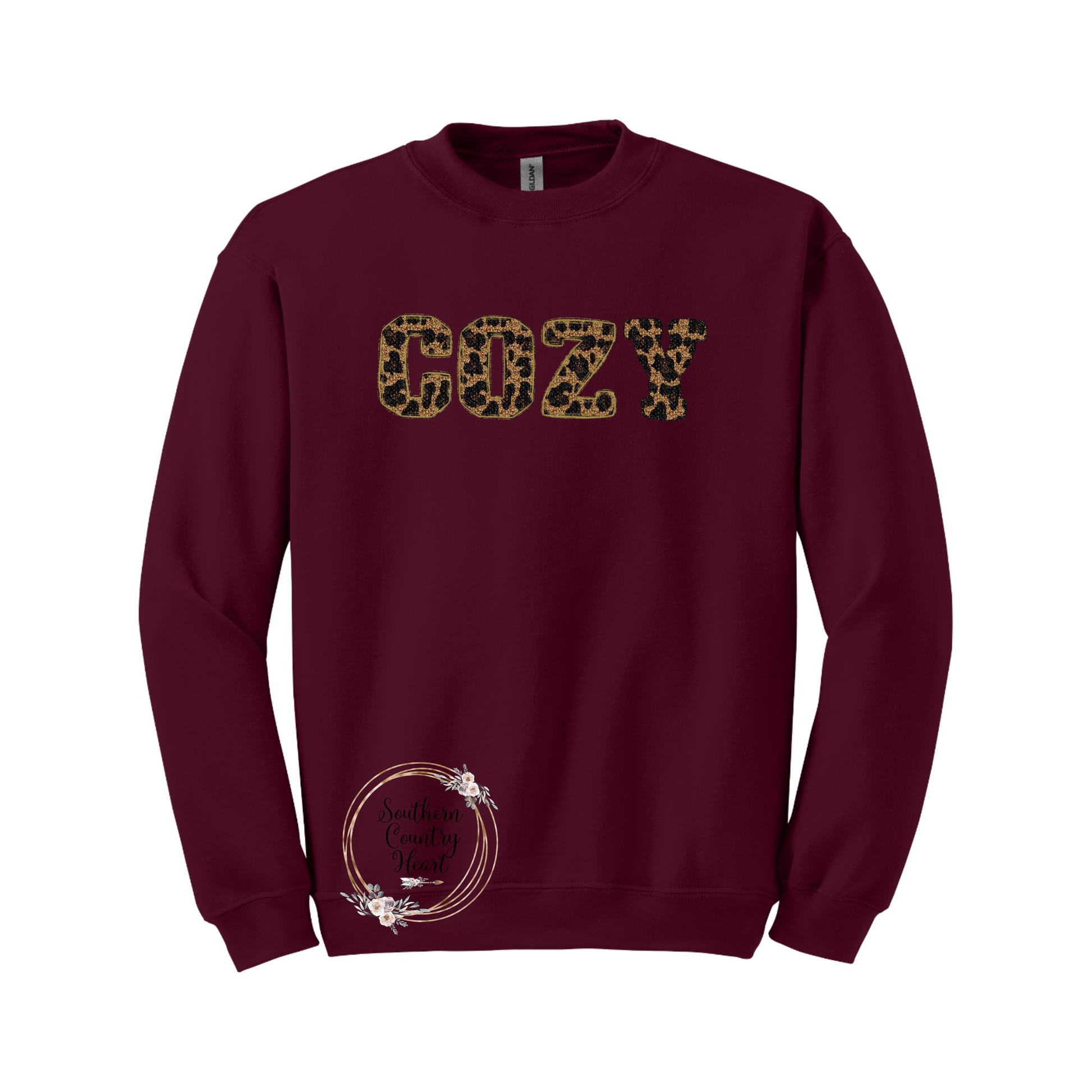 Leopard Cozy Sweatshirt - southerncountryheart.com