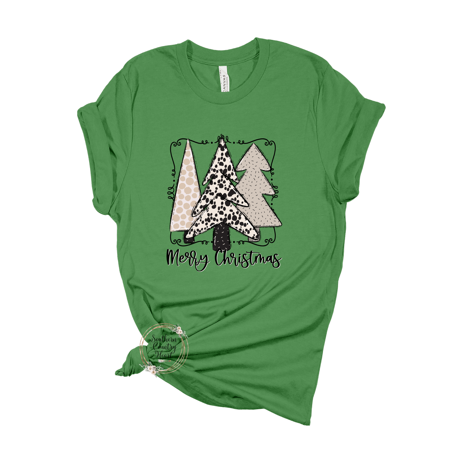 Boho Merry Christmas Tee - Shirt - southerncountryheart.com