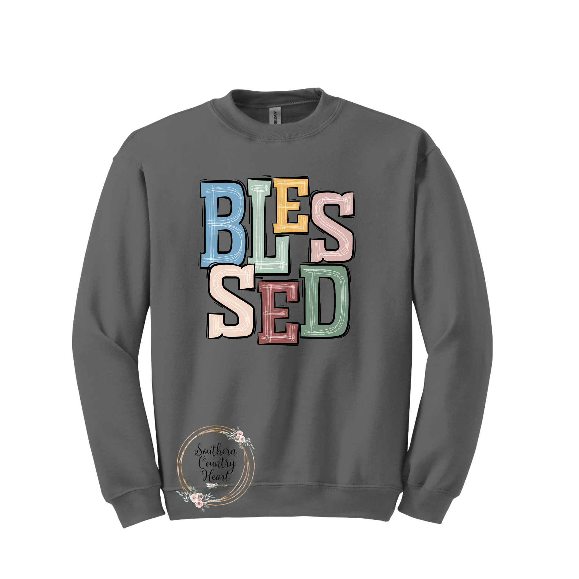 Boho Blessed Sweatshirt - southerncountryheart.com