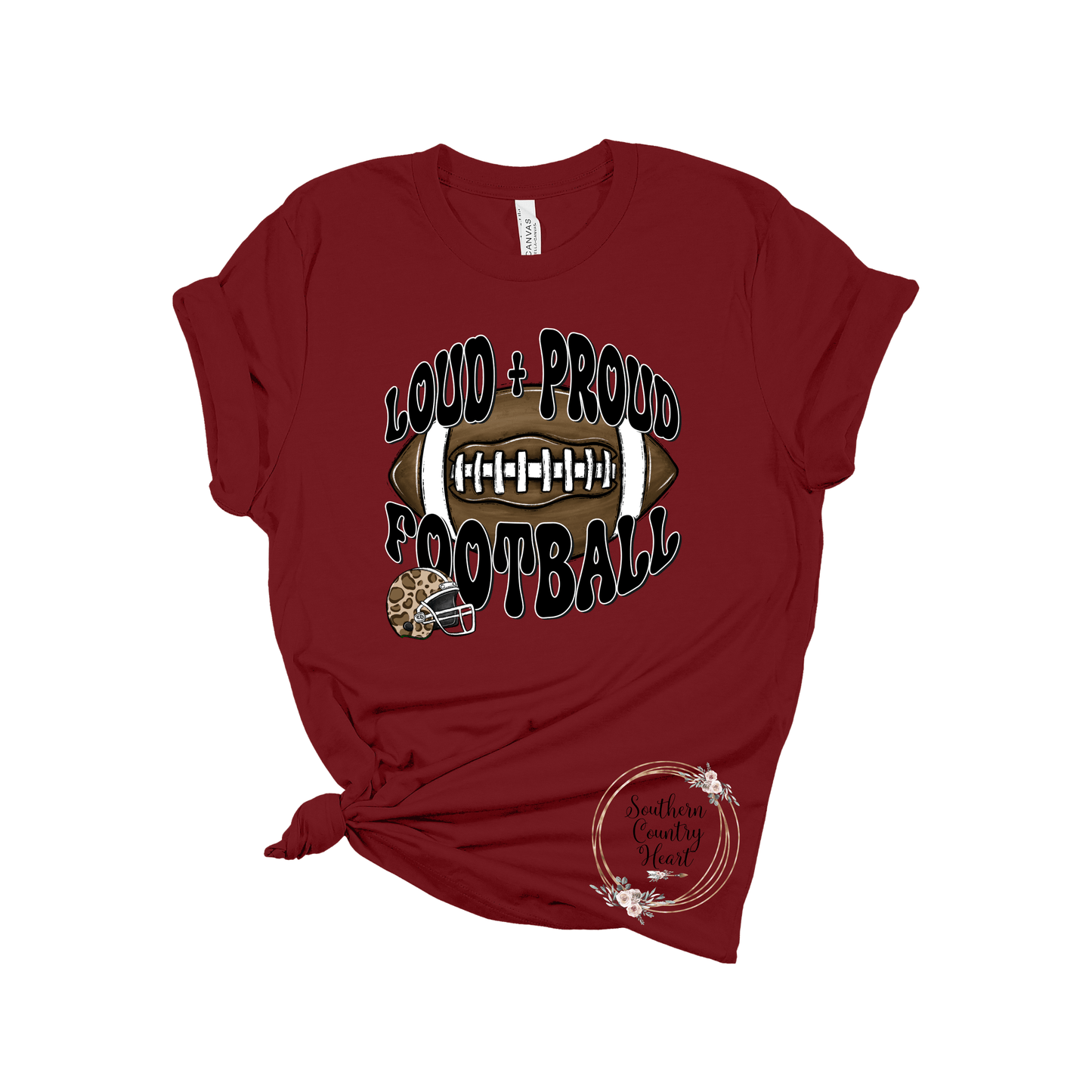Loud & Proud Football Tee - Shirt - southerncountryheart.com