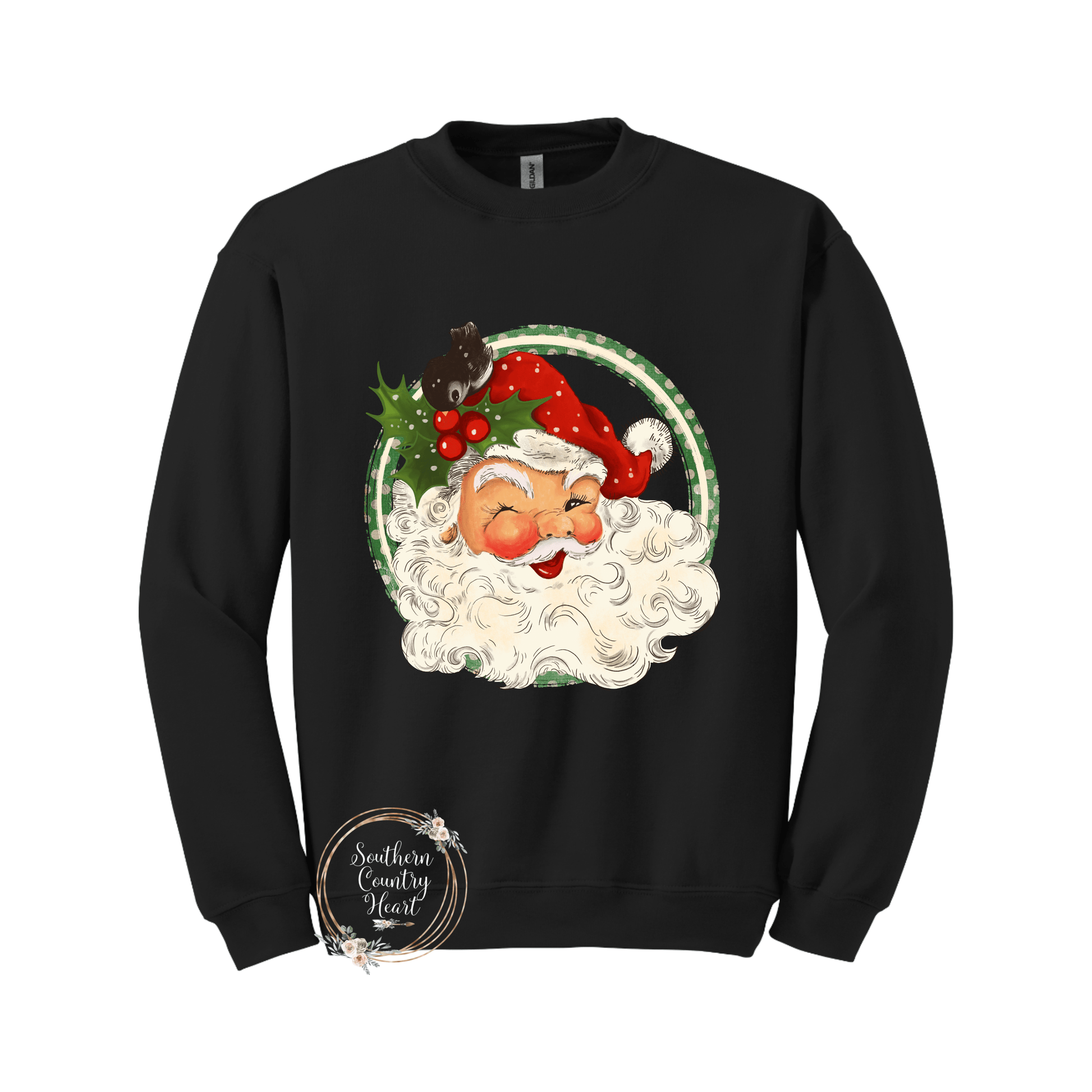 Vintage Santa Sweatshirt - southerncountryheart.com