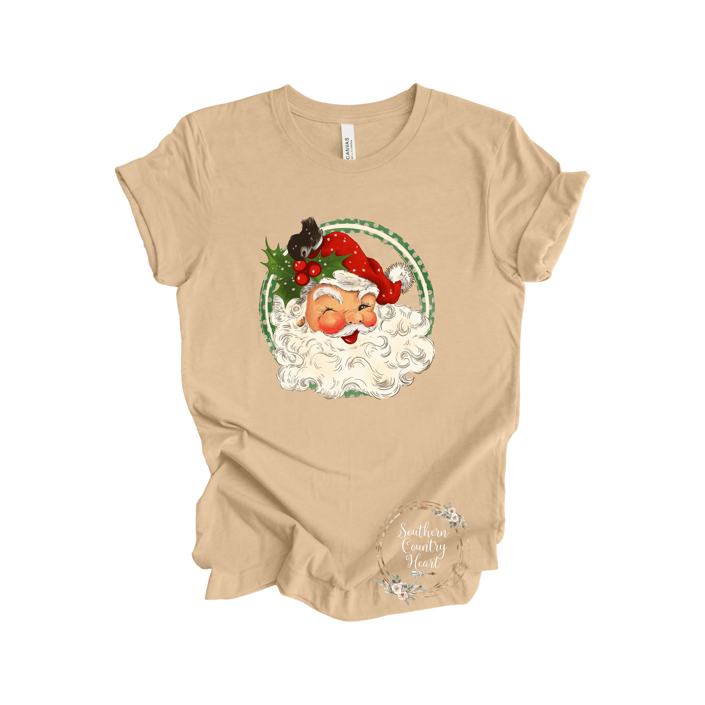 Vintage Santa Tee - Shirt - southerncountryheart.com