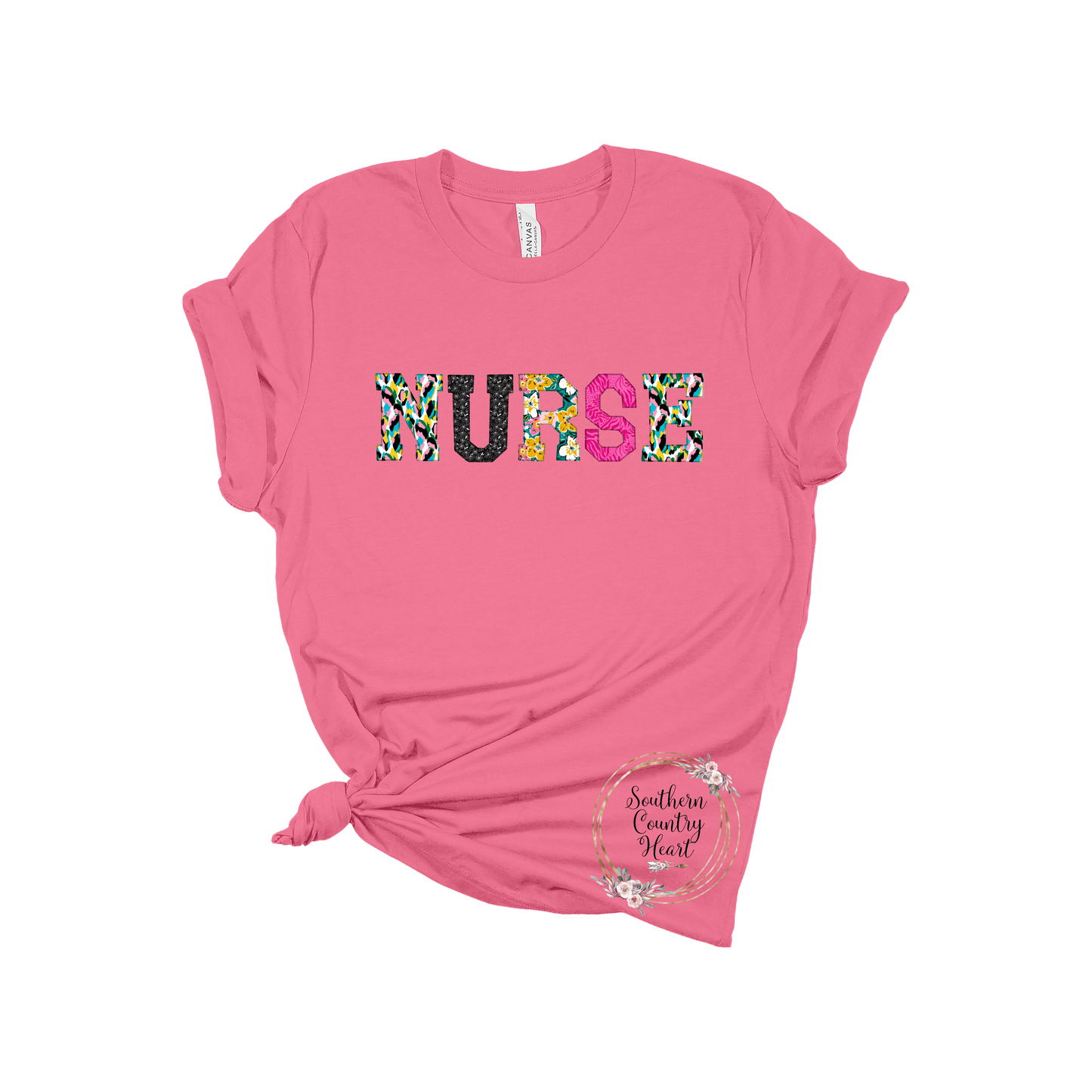 Overlock Brights Nurse Tee - Shirt - southerncountryheart.com
