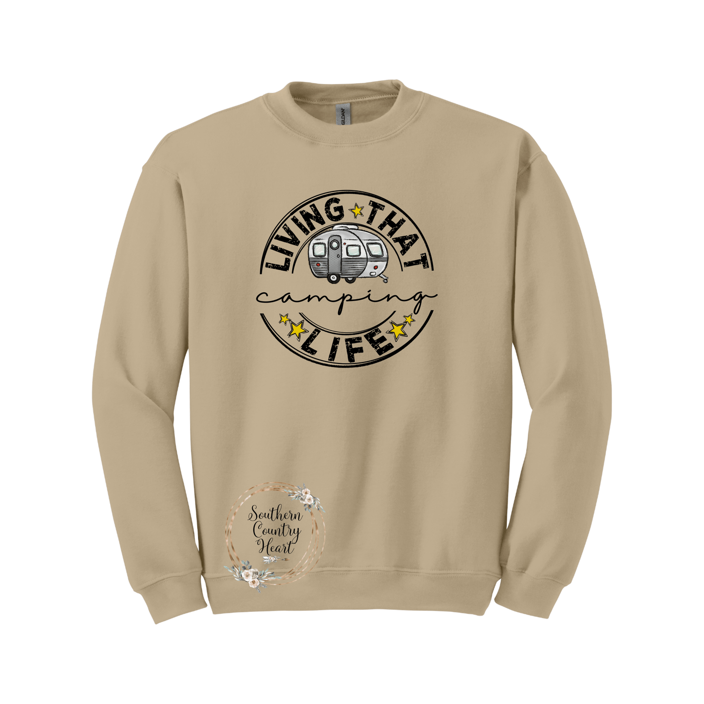 Living That Camping Life Sweatshirt - southerncountryheart.com