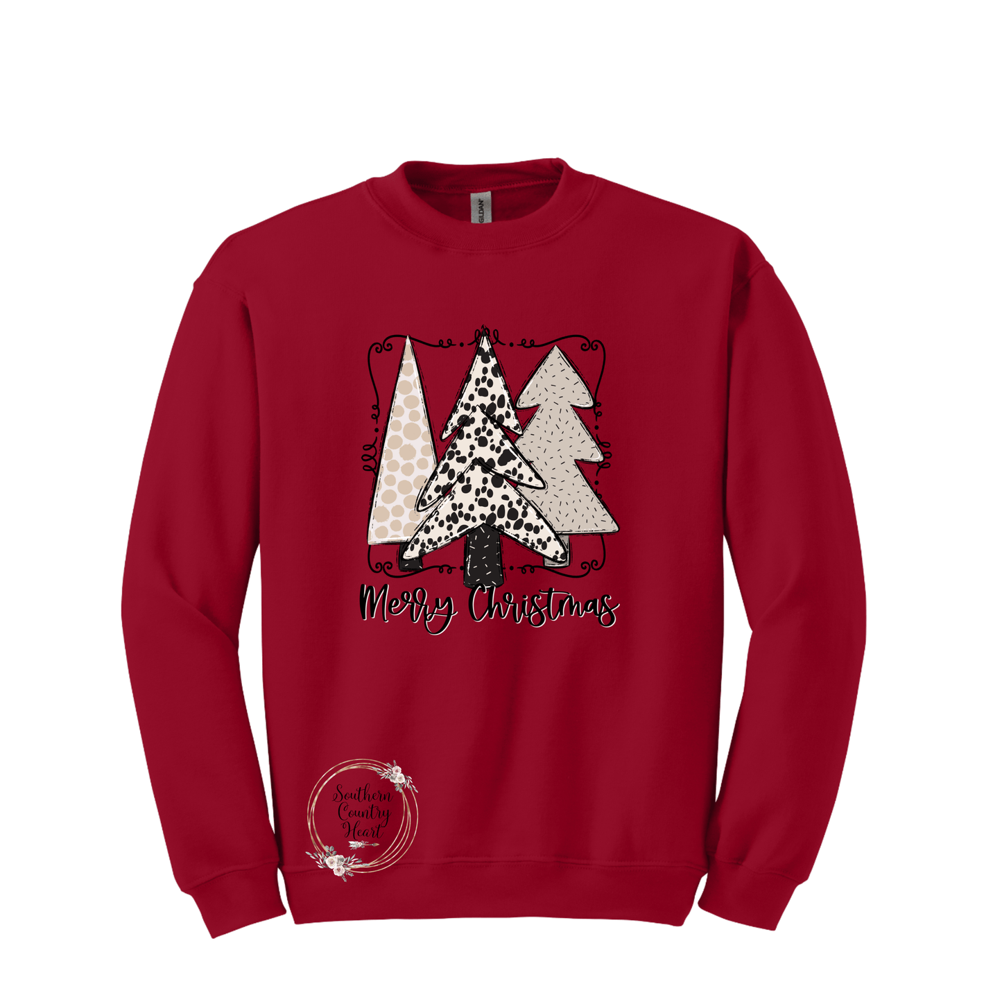 Boho Merry Christmas Hoodie - southerncountryheart.com