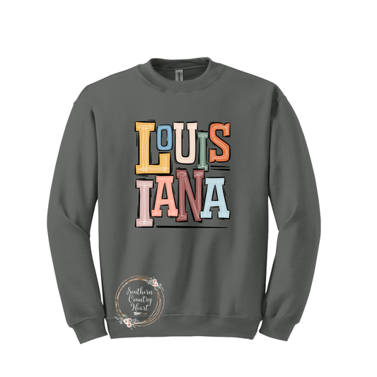 Boho Louisiana Sweatshirt - southerncountryheart.com