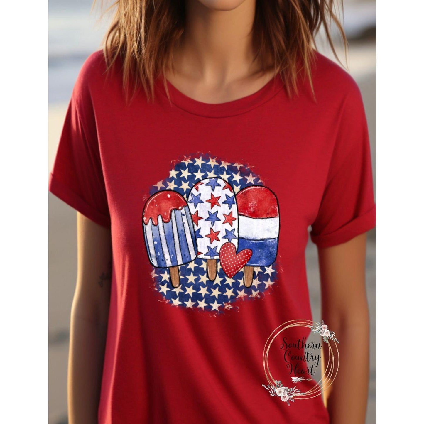 Patriotic Popsicles Trio Tee - Shirt - southerncountryheart.com