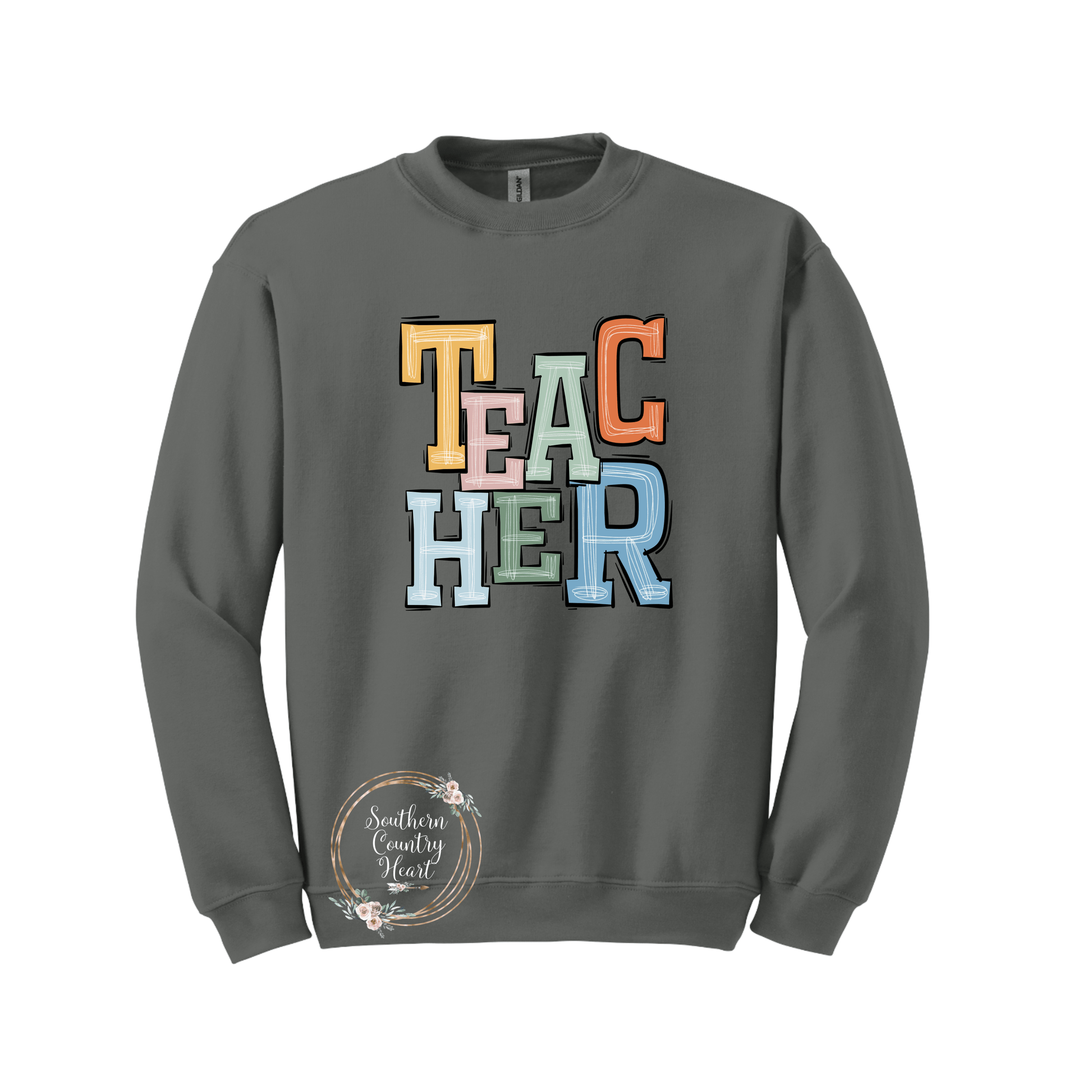 Boho Teacher Sweatshirt - southerncountryheart.com