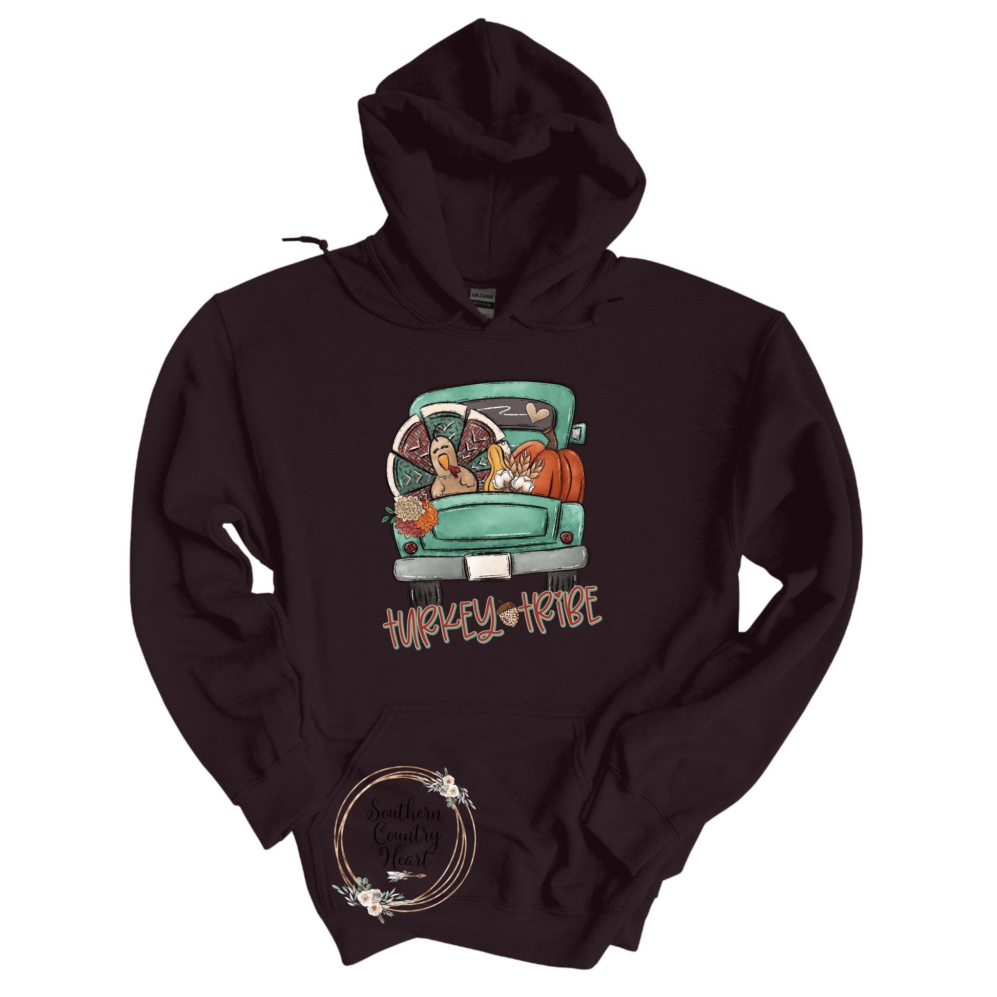 Turkey Tribe Hoodie - southerncountryheart.com