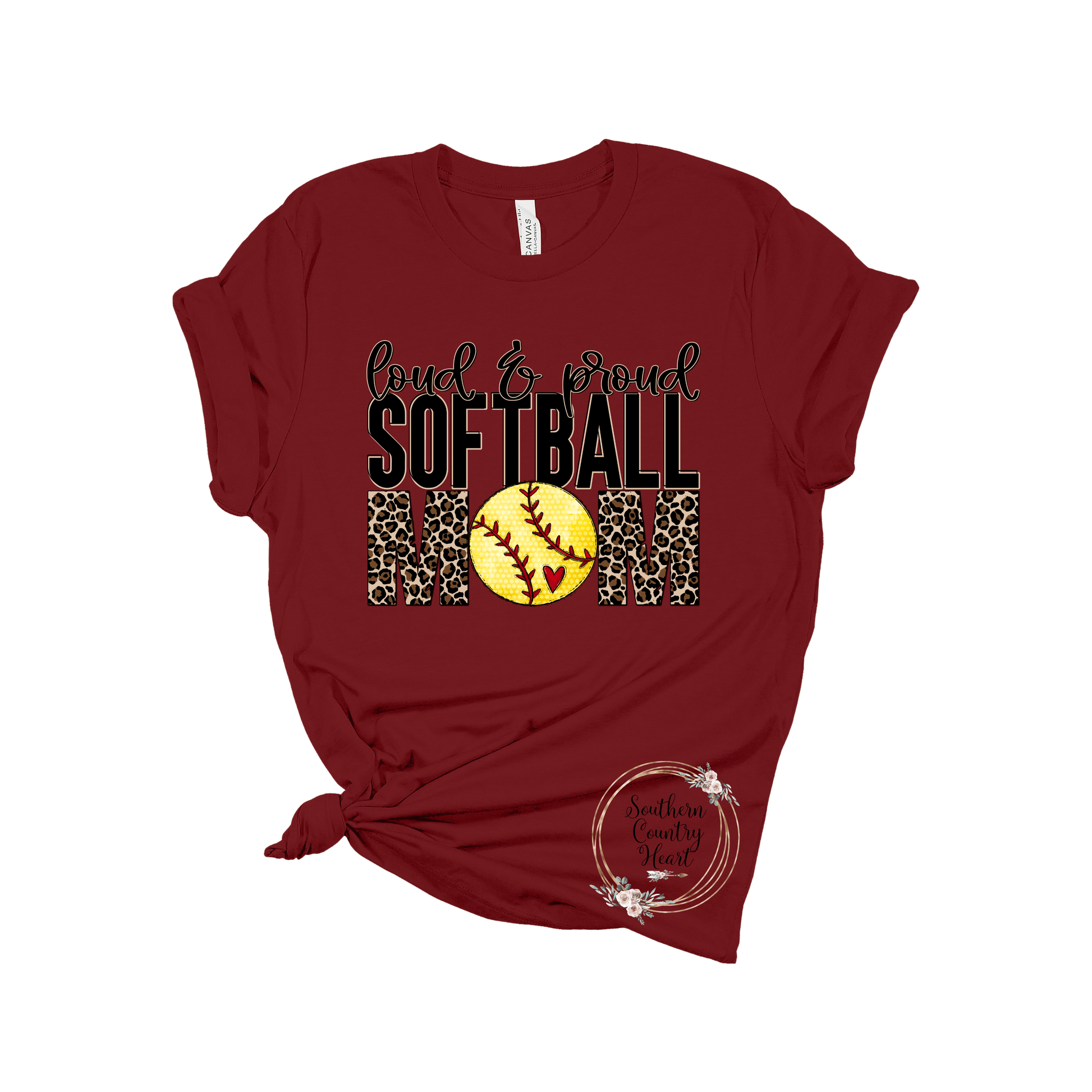Loud & Proud Softball Mom Tee - Shirt - southerncountryheart.com