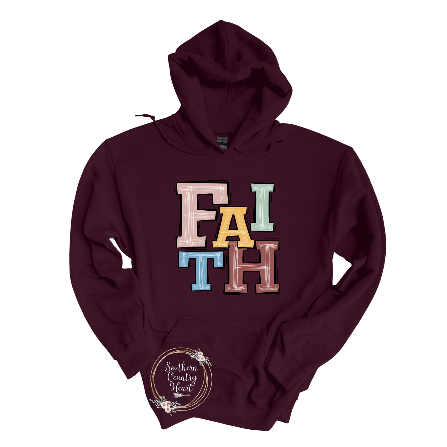 Boho Faith Hoodie - southerncountryheart.com