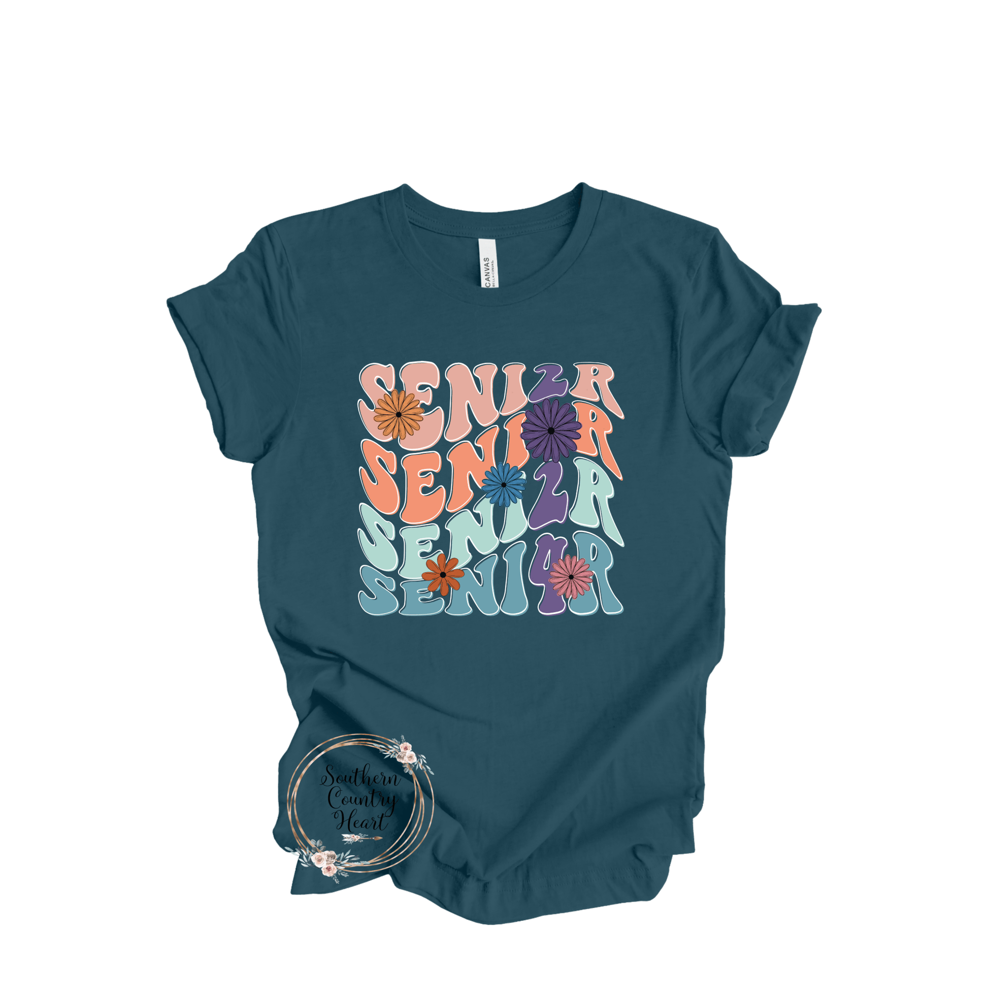 Boho Senior 2024 Colored Tee - Shirt - southerncountryheart.com