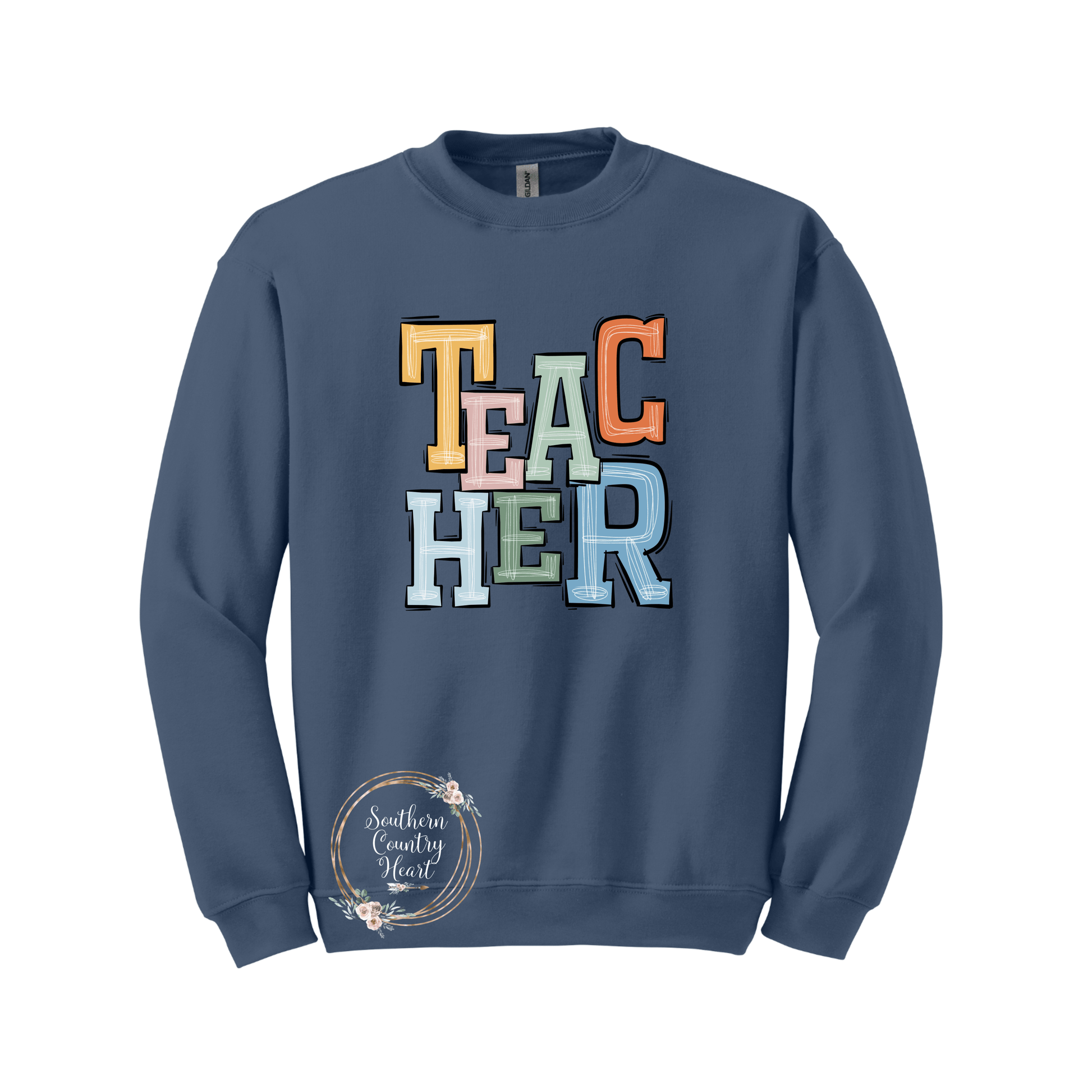 Boho Teacher Sweatshirt - southerncountryheart.com