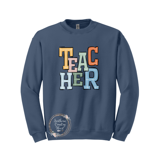 Boho Teacher Sweatshirt - southerncountryheart.com