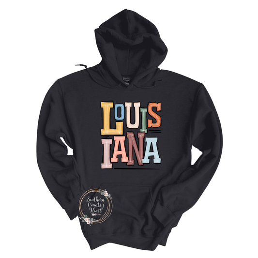 Boho Louisiana Hoodie - southerncountryheart.com