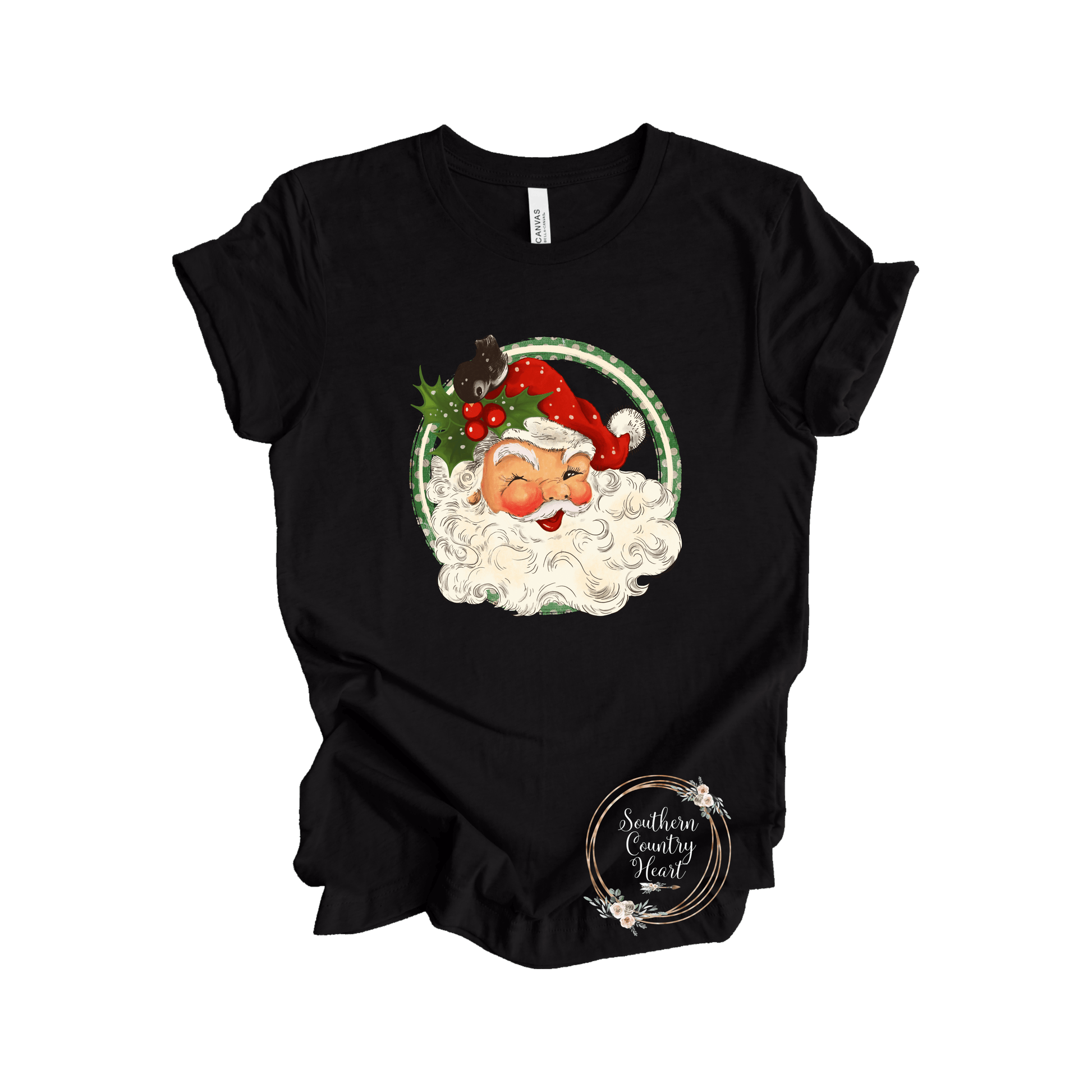 Vintage Santa Tee - Shirt - southerncountryheart.com