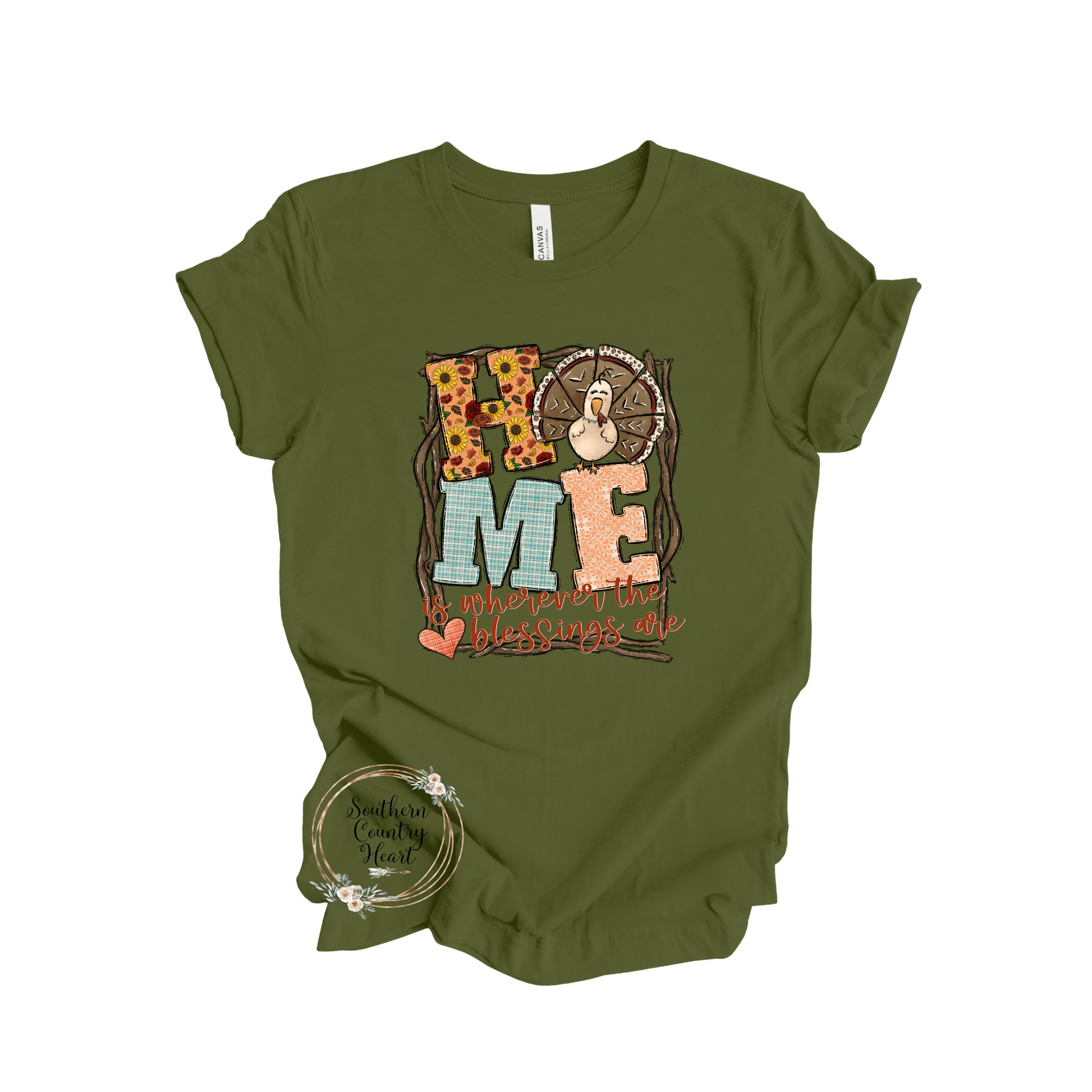 Home is Where the Blessings are Tee - Shirt - southerncountryheart.com