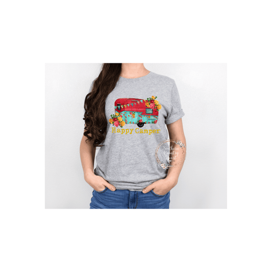 Happy Camper Tee - Shirt - southerncountryheart.com