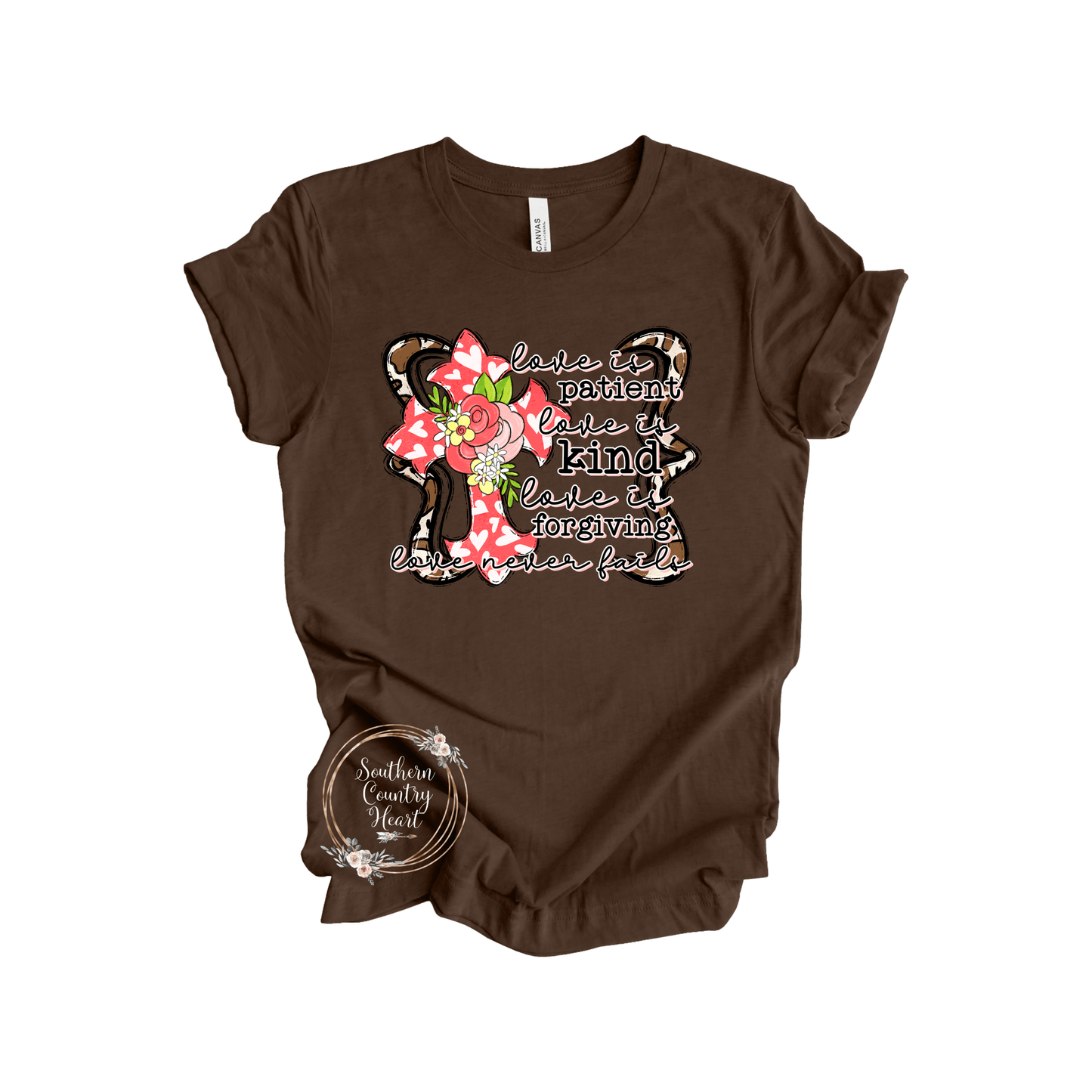 Love is Patient Love is Kind Tee - Shirt - southerncountryheart.com