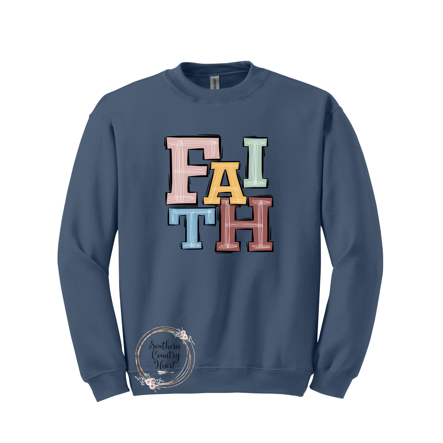 Boho Faith Sweatshirt - southerncountryheart.com