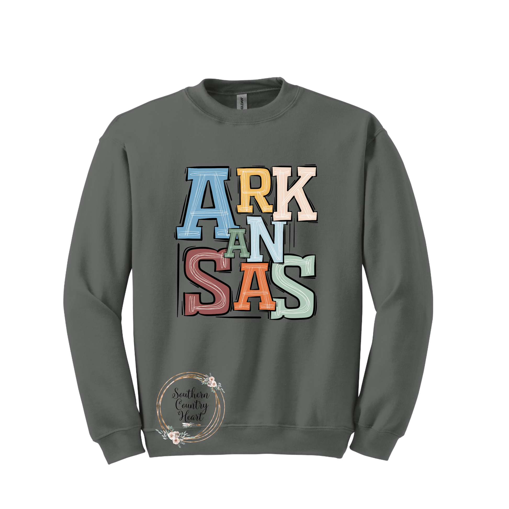 Boho Arkansas Sweatshirt - southerncountryheart.com