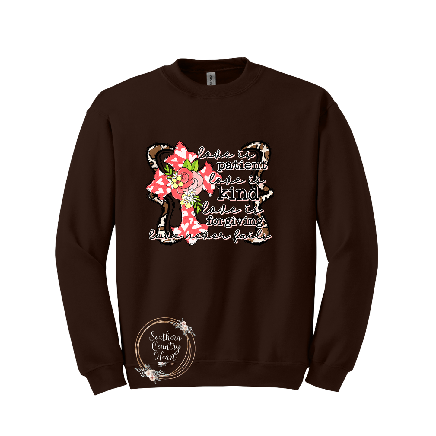 Love Is Patient Love Is Kind Sweatshirt - southerncountryheart.com